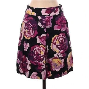 Express | Purple Watercolor Floral Pleated Skirt Women’s Size 2